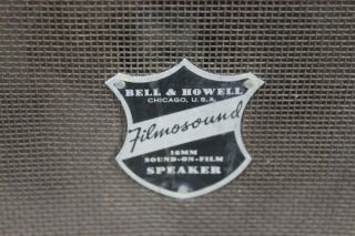 Bell & Howell Filmosound 179 Speaker - 16mm Sound on Film Speaker (9758/be) 3