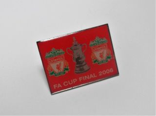 Liverpool Fc - Vintage Acrylic Fa Cup Final 2006 Badge