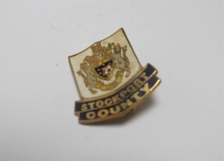 Stockport County Fc - Vintage Enamel Crest Badge