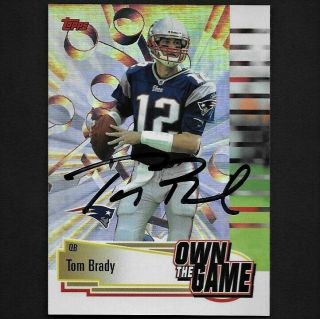 Tom Brady 2004 Topps Hand Signed Autograph Card