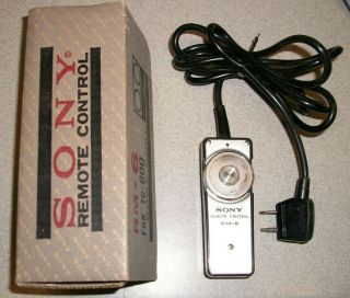 Vintage Sony Rm - 6 Remote Control For Tc - 800 Tape Recorder