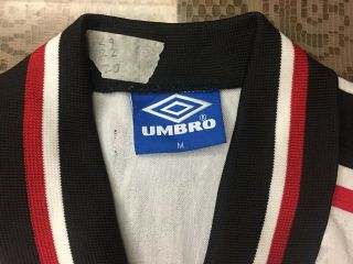 1997 1999 Manchester United Long Sleeve Away Football Soccer Shirt Jersey Medium 3