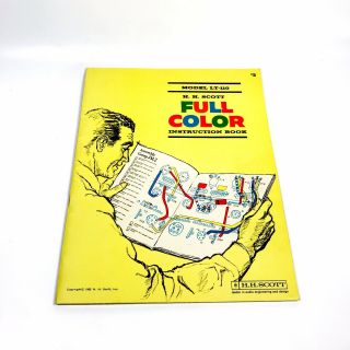 1962 H H Scott Custom Stereo Model Lt 110 Full Color Instruction Book Tuner