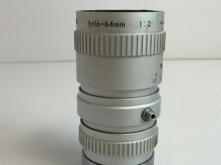 Vintage Sony Tv Zoom Lens F=16 - 64mm 1:2 Camera Lens Japan With Case