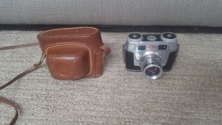 Vintage Kodak Signet 35 Rangefinder 35mm Camera With Leather Case