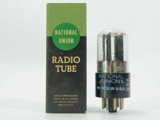 National Union Nu 6sl7gt Black Plate Audio Tube Vintage Nos (qty Available)
