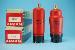 2x Adzam Ech3 Nos Nib Vacuum Tubes Valves Rohres Frequency Converters