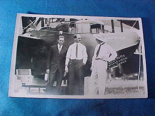 Early 20thc Glenn Curtiss,  Flying Boat Bi Plane America Real Photo Postcard 8