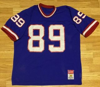 Vintage Mcgregor Sand Knit York Giants Mark Bavaro Football Jersey Size Xl