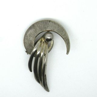 Art Deco Silver Brooch - Vintage Pin / Badge