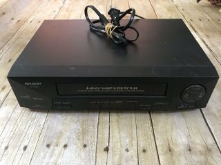 Sharp Vhs Player Vc - A410u Vcr - Console Only No Remote