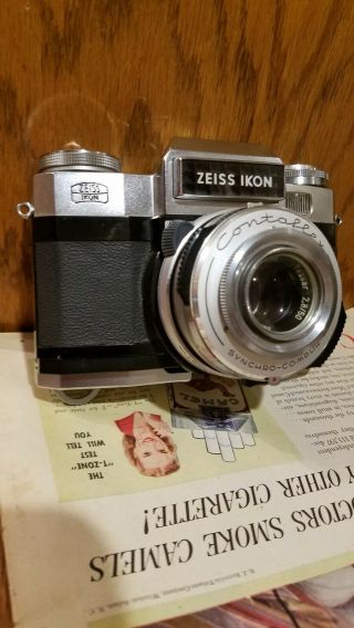 Early Zeiss Ikon Contaflex S Matic 35mm Camera with Zeiss Tessar 2.  8/50mm lens 2
