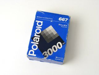 Polaroid 667 Instant Pack Film 3000 Asa Expired ’03