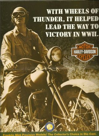 No Bike - Franklin Paperwork - Only 1942 Harley Davidson Wla Military Bike 1/10