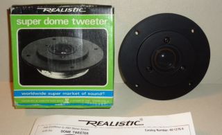 Realistic Dome Tweeter 40 - 1276a (foster Made These)