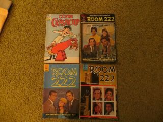 4 Vintage Dell Silver Age Comics - Rooom 222 And Clyde Crashcup