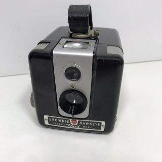 1950s Kodak Brownie Hawkeye Flash Model Bakelite Box Camera Uses 620 Film Cover