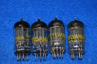 12au7a Ecc82 Sylvania Audio Receiver Vacuum Tubes Quad