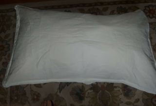 Vtg Ralph Lauren Rl Green Label White Cotton Pillow Case Sham King Size