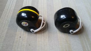 Vintage 1970s Chicago Bears Pittsburgh Steelers Nfl Mini Gumball Football Helmet
