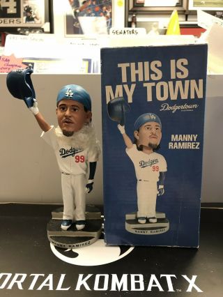 Manny Ramirez La Dodgers 2009 Bobblehead Giveaway “this Is My Town” Curtain Call