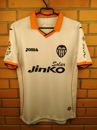 Valencia Jersey Medium 2013 2014 Home Shirt Soccer Football Joma