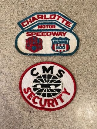 Vintage Charlotte Motor Speedway World 600 National 500 Patch & Security Patch