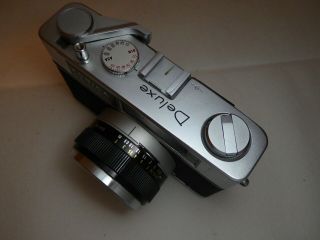 Konica EE - Matic Deluxe Hexanon 1:2.  8 f=40mm lens Rangefinder 35mm Film camera 3
