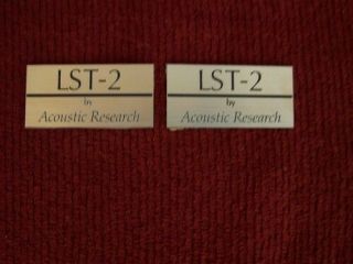 Acoustic Research Ar - Lst - 2 Logo Plates