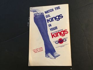 Edmonton Oil Kings Hockey Game PROGRAM 1967 - 68 vs Moose Jaw Canucks Gadsby WHL 3