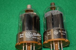 6146 Ge Audio Receiver Ham Vacuum Tubes Pair