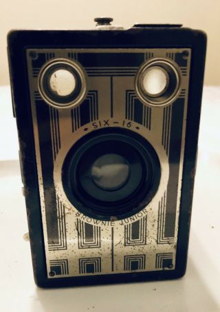 Antique Brownie Junior Six - 16 Vintage Art Deco Display Camera