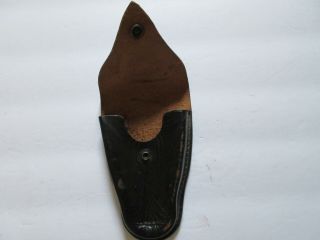 Vintage Black Leather Duty Belt Handcuff Case 3