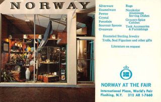 Flushing York Norway At The Fair Store Ad Vintage Postcard J77415