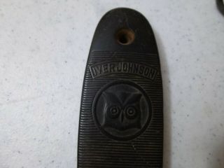 Vintage Iver Johnson Owl Head Butt Plate - Bakelite,  Shotgun
