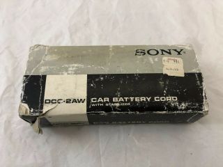 Vintage Sony Car Battery Cord Dcc - 2aw For Sony Crf - 230,  Crf - 5100,  Crf - 150,  Crf - 160