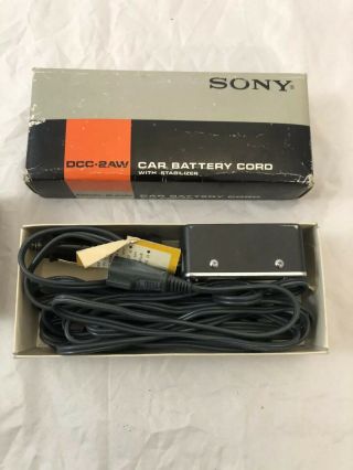 Vintage Sony Car Battery Cord DCC - 2AW For Sony CRF - 230,  CRF - 5100,  CRF - 150,  crf - 160 2