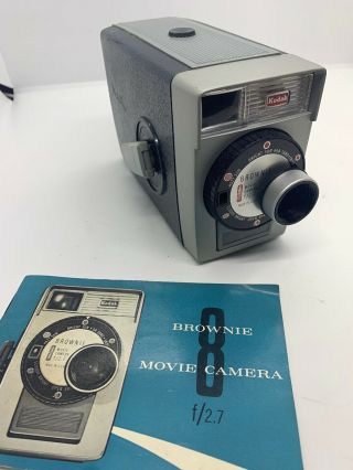 Vintage Old Antique Kodak Brownie 8mm Film Movie Camera 1950s