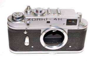 Zorki 4k Rangefinder Camera Leica M39 Mount And Case With Issues Read