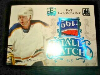 16 Itg Enshrined Pat Lafontaine Hall Patch Tag 5/5 Top Patch