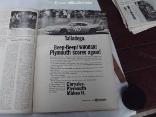 Apr 1970 Automotive News Newspaper Car Ads Plymouth Superbird Wins Talladega