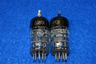 6201 12at7wa Ecc81 Ge Audio Receiver Preamplifier Vacuum Tubes Pair