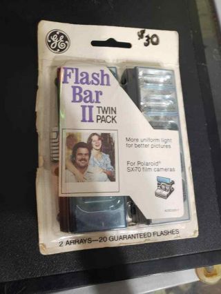 Ge Flash Bar Ii Twin Pack For Polaroid Sx - 70 Film Camera Nos Aplg320 - J1