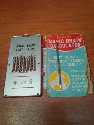 Vintage Magic - Brain Calculator Made In Japan