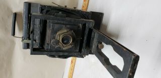 Antique 5x7 folding bellows portrait camera Majestic Kodak Shutter 2