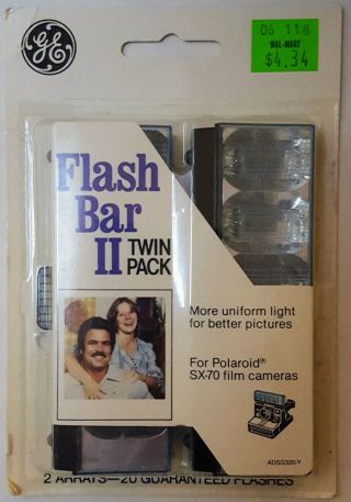 2 Ge Flash Bar Ii Twin Packs For Polaroid Sx - 70 Camera