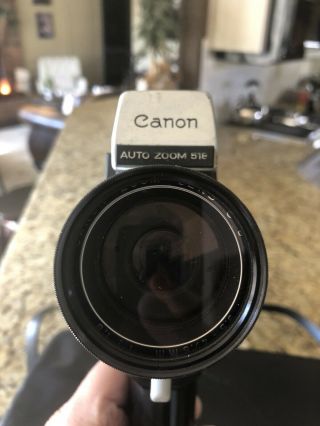 Canon 8 Auto Zoom 518 Vintage Movie Camera W/ Case,  As - Is