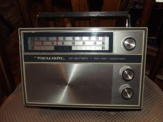 Vintage Realistic Am/fm Weather Radio Model 12 - 673
