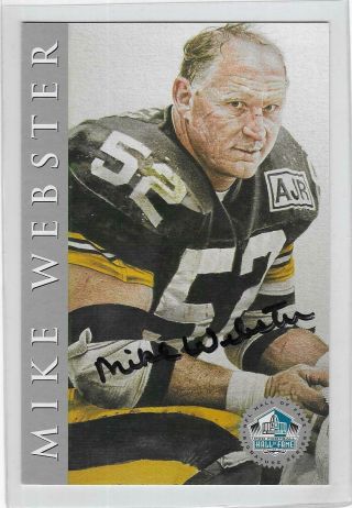 Mike Webster 1998 Nfl Hall Of Fame Signature Series Autograph Card Steelers Auto