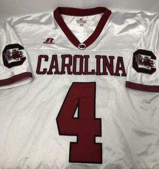 Russell Athletic Team Issue South Carolina Gamecocks 4 Jersey Mens Size Xl Sewn